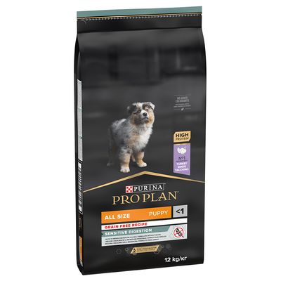 PURINA PRO PLAN Tutte le taglie Cucciolo Digestione sensibile Senza cereali Tacchino