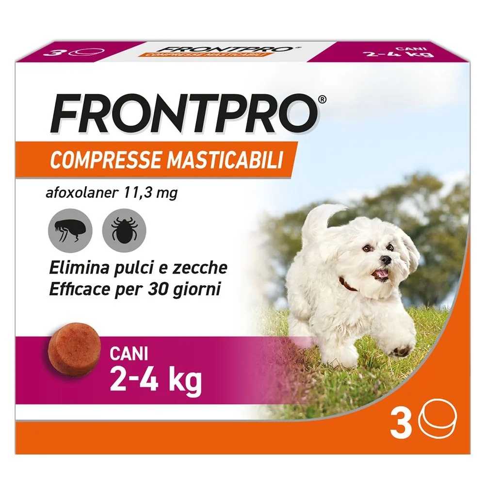 FRONTLINE Frontpro 3 Kautabletten 11,3 mg Hunde 2-4 kg