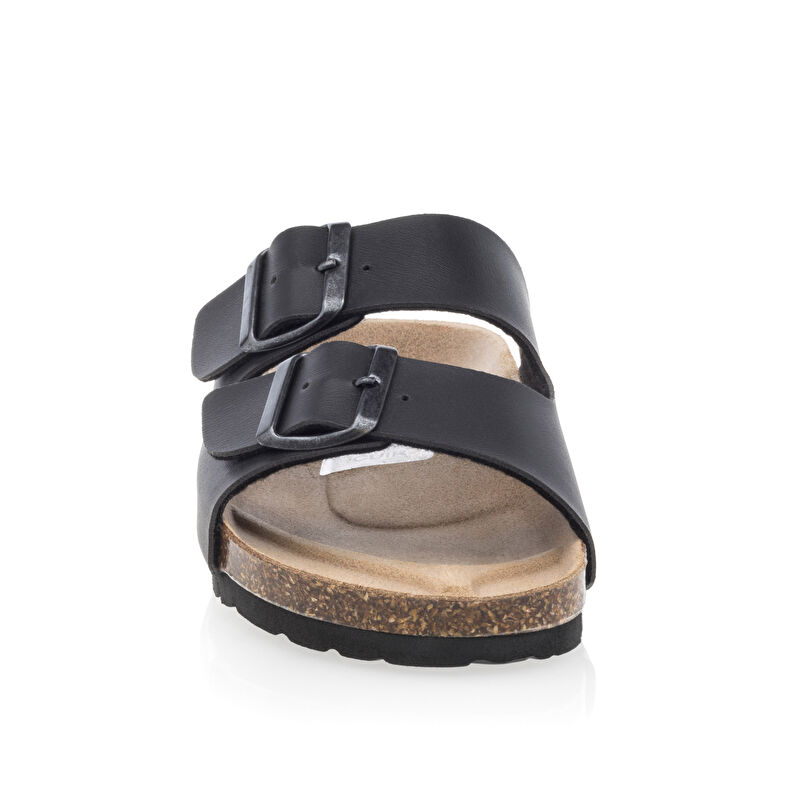Sandali neri da donna / Scarpe aperte in punta