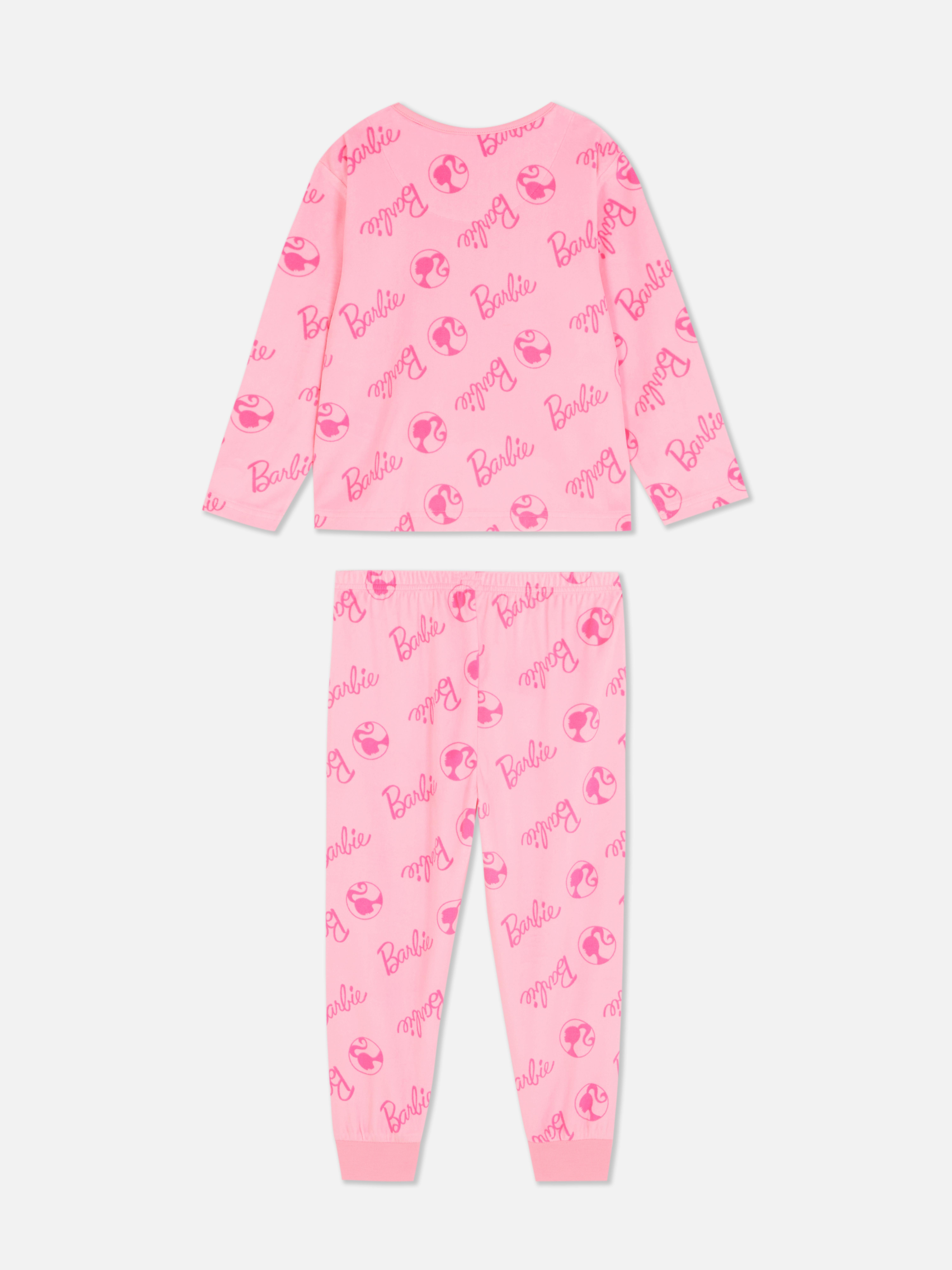 Pijama Barbie din material minky O pijama Barbie din două piese, confecționată din material minky moale