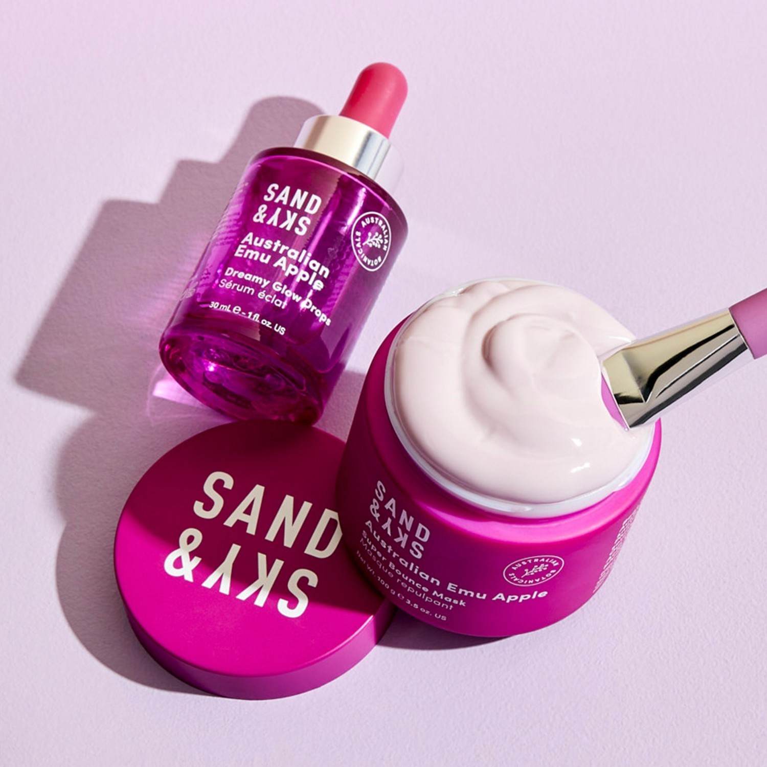 Sand & Sky Glow serums ar Austrālijas emu ābolu aromātu – sapņaini mirdzoši pilieni – 30 ml