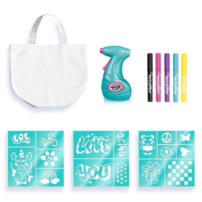 Fashion Design Kit with Electronic Spray, Stencils and Markers - Airbrush Art - AIR 016 Canal Toys