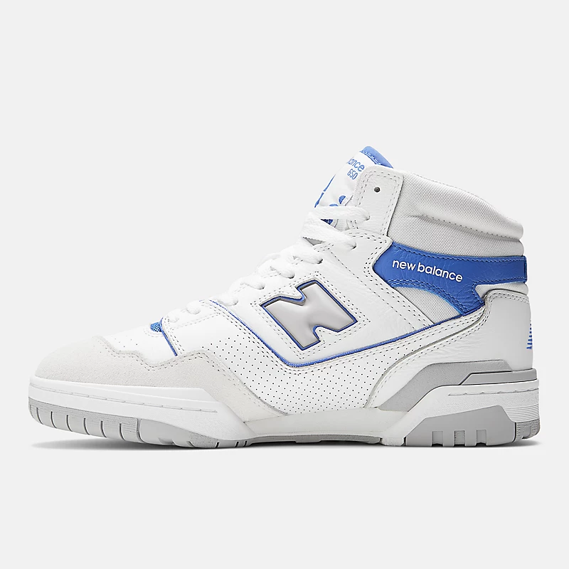 Herenmodel 650 - wit met marineblauw en angora