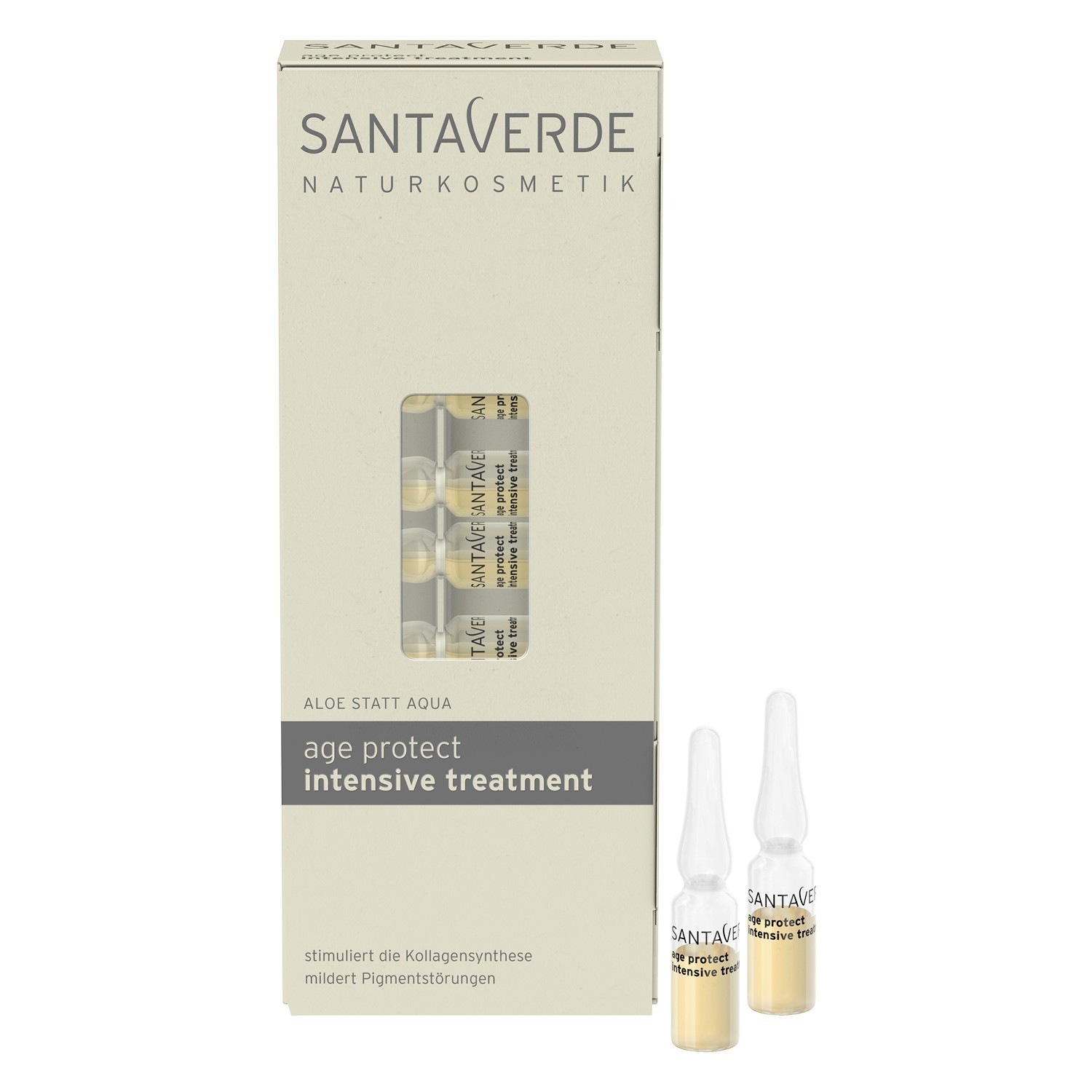 „Santaverde“ ampulių serumas su alaviju, apsaugantis nuo senėjimo, 10 ml