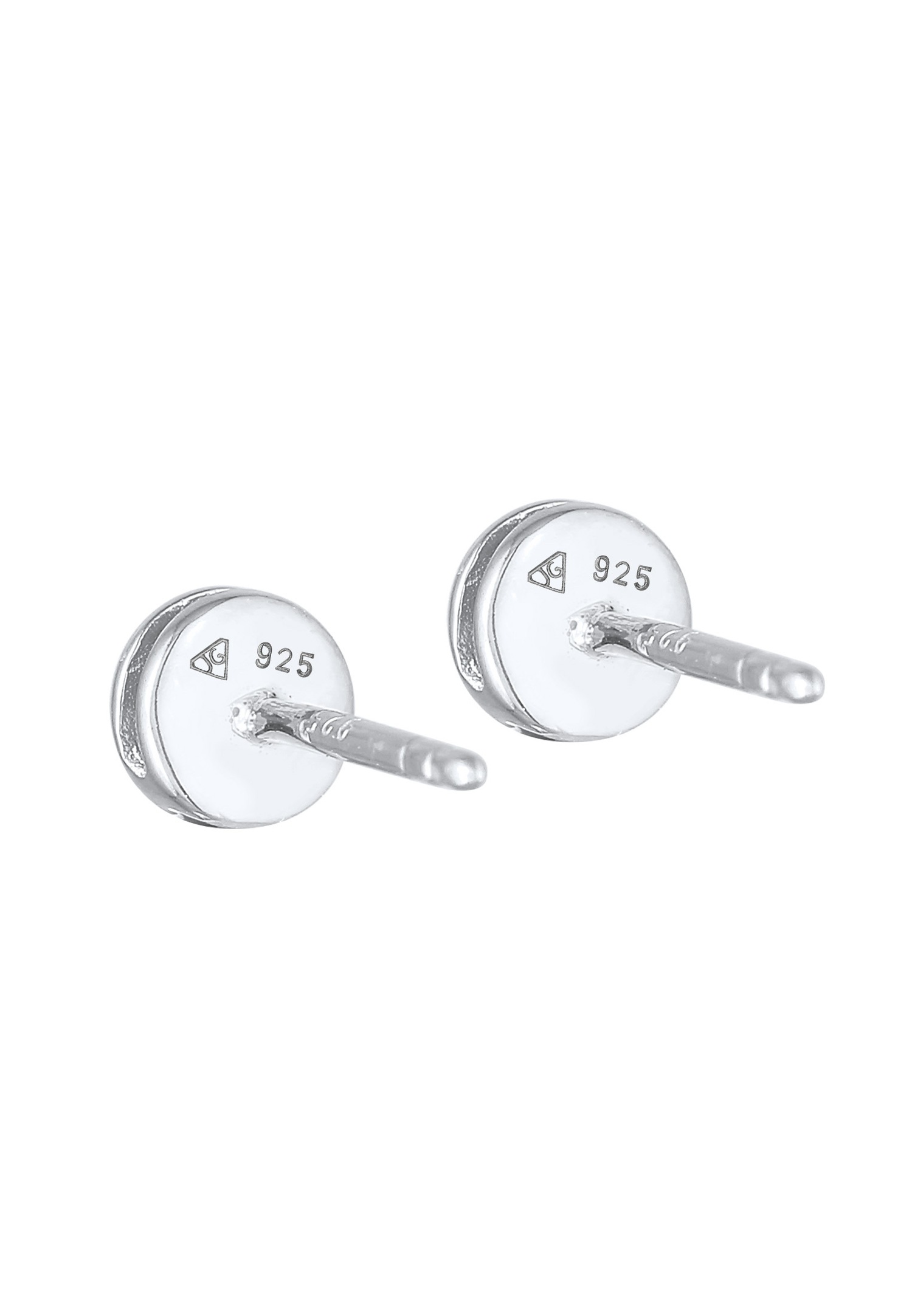 Elli DIAMONDS Boucles d'oreilles pour femmes - Sel et poivre élégants avec diamant (0,11 ct.) en argent sterling 925 plaqué or