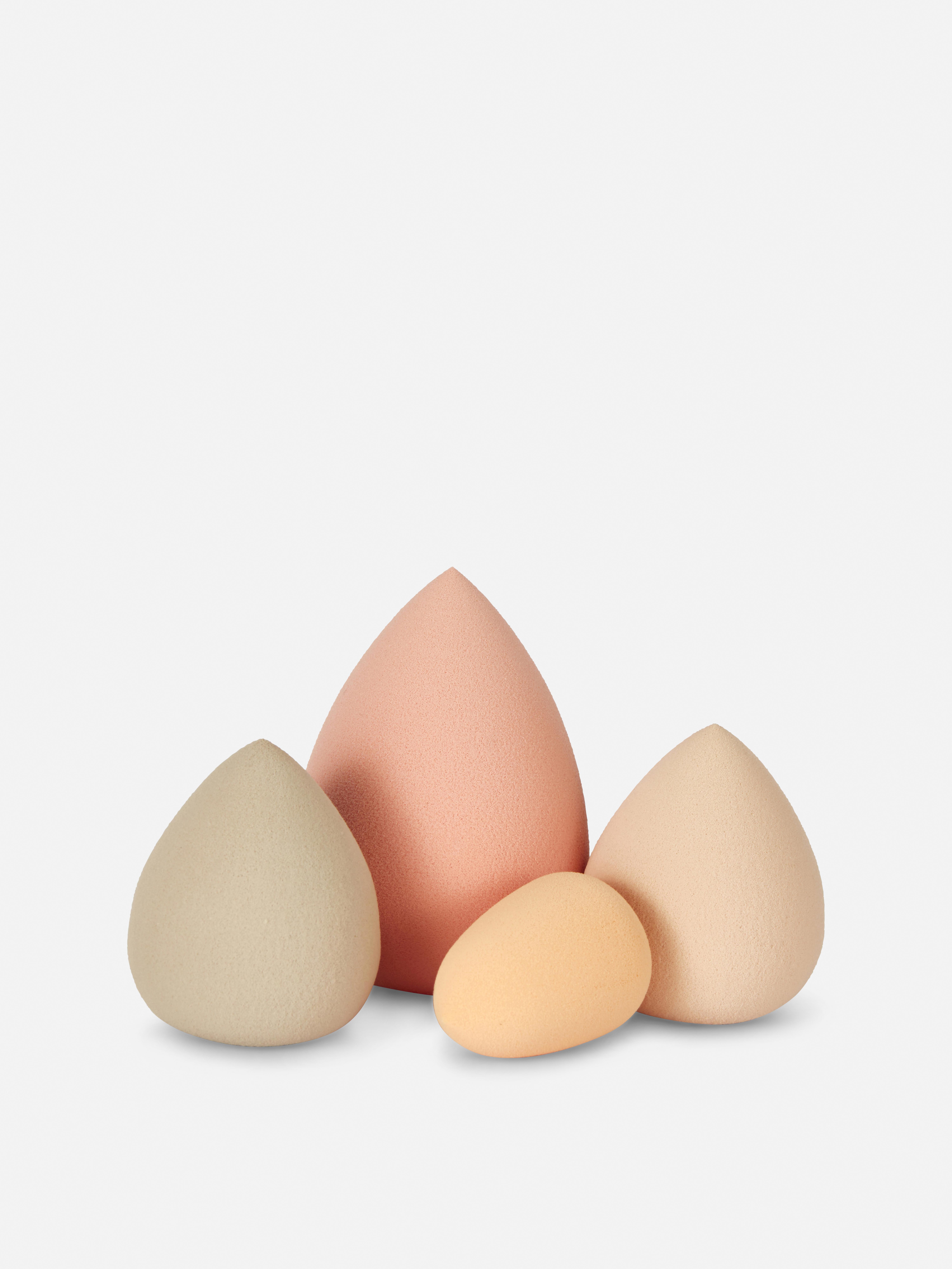 Make-up-Schwämmchen, Set mit 4 Beauty-Schwämmchen in verschiedenen Größen für ein müheloses Auftragen von Make-up.
