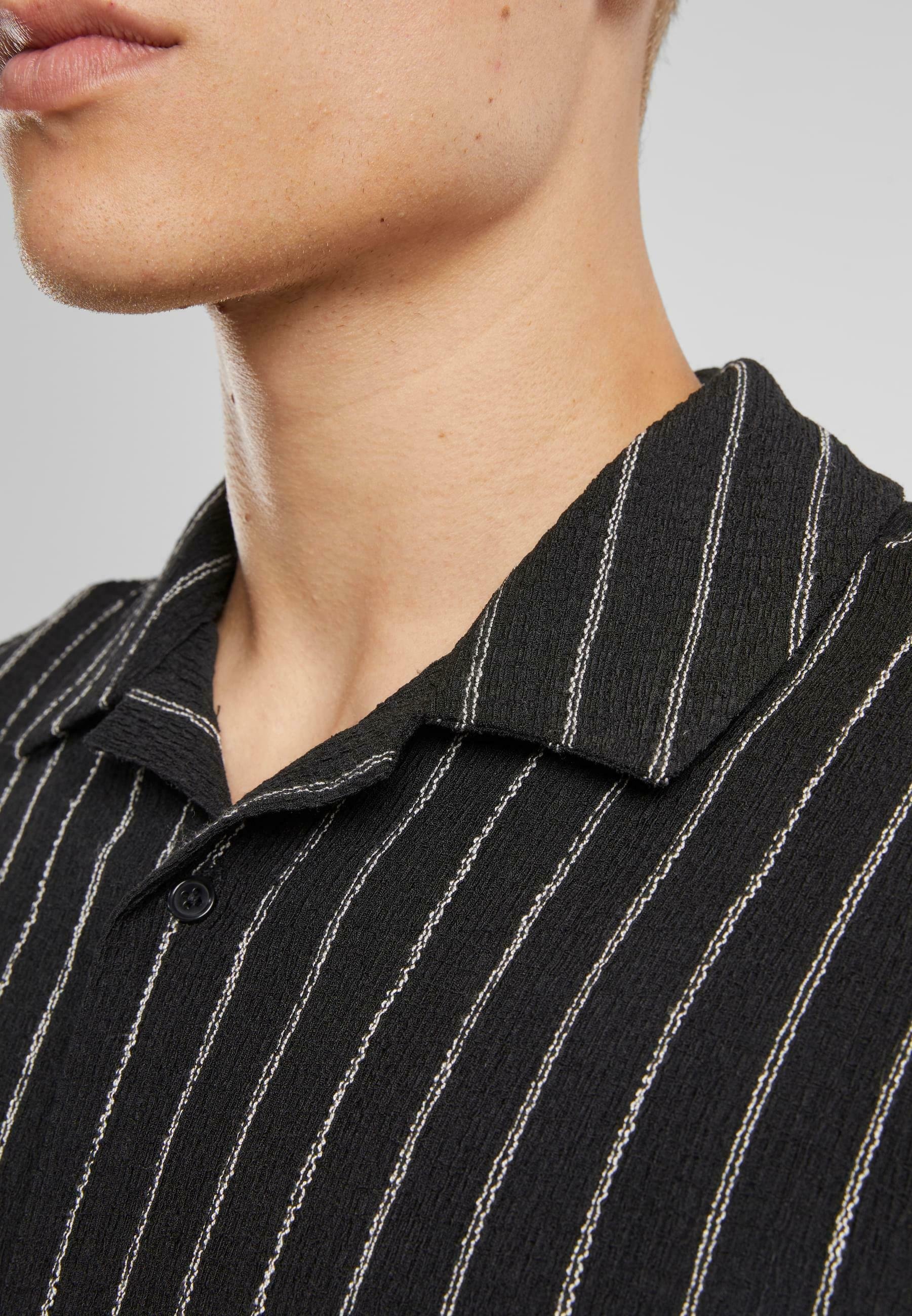Urban Classics Hemd – schwarz-cremeweiß