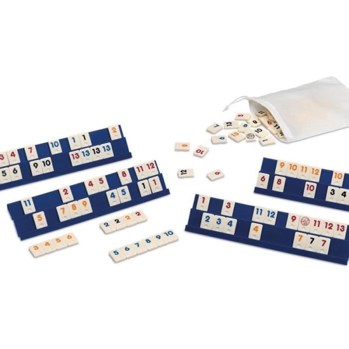 Jeu de Rummi Classique Jeu de Société familiale 2 à 4 Joueurs dès 8 Ans