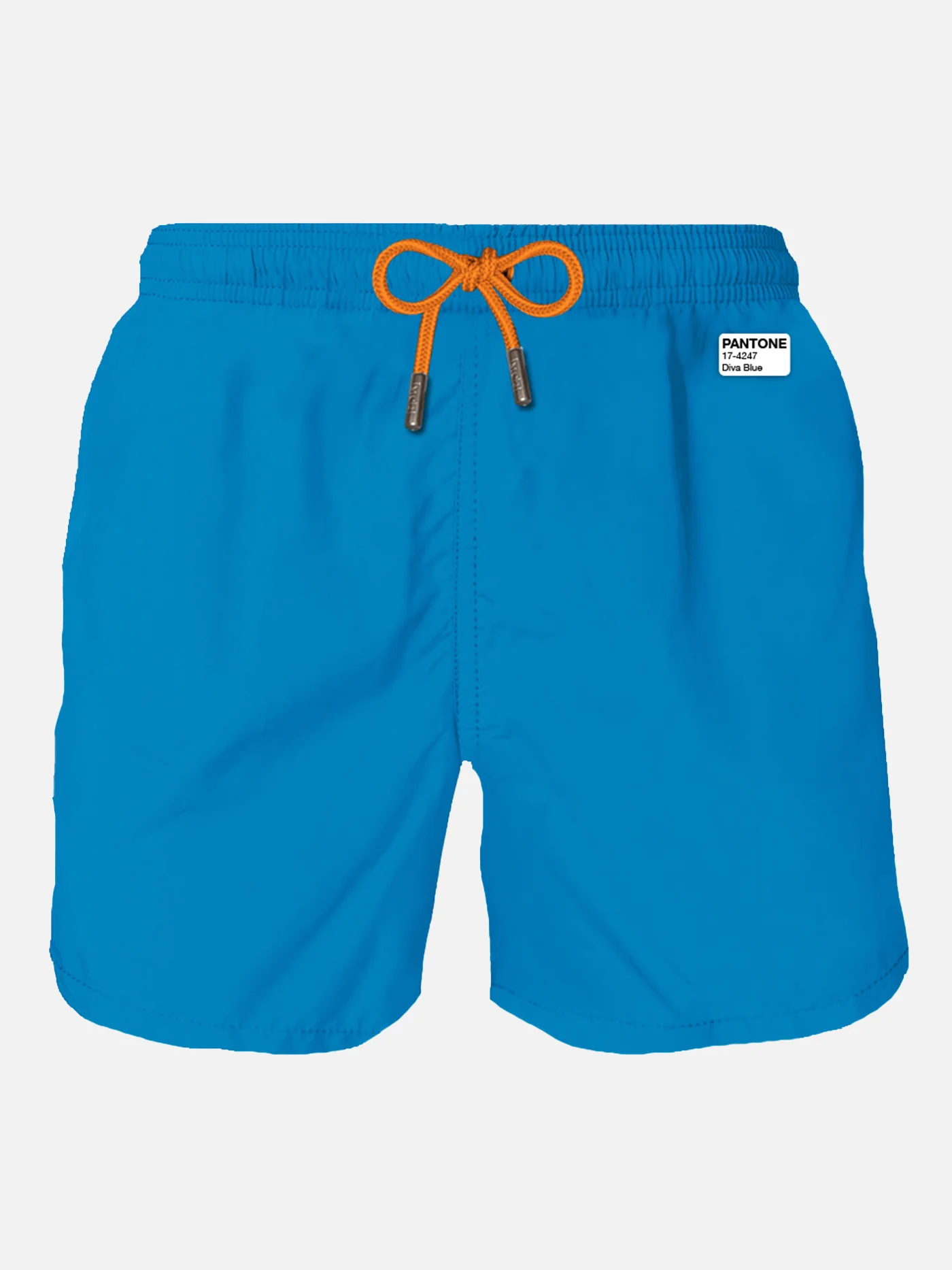 Man Ultralight Fabric Swim Shorts | Bluette Solid Color | Quick Drying | Mid Length | Regular Fit | Inside Brief | Pantone™ Special Edition | MC2 Saint Barth