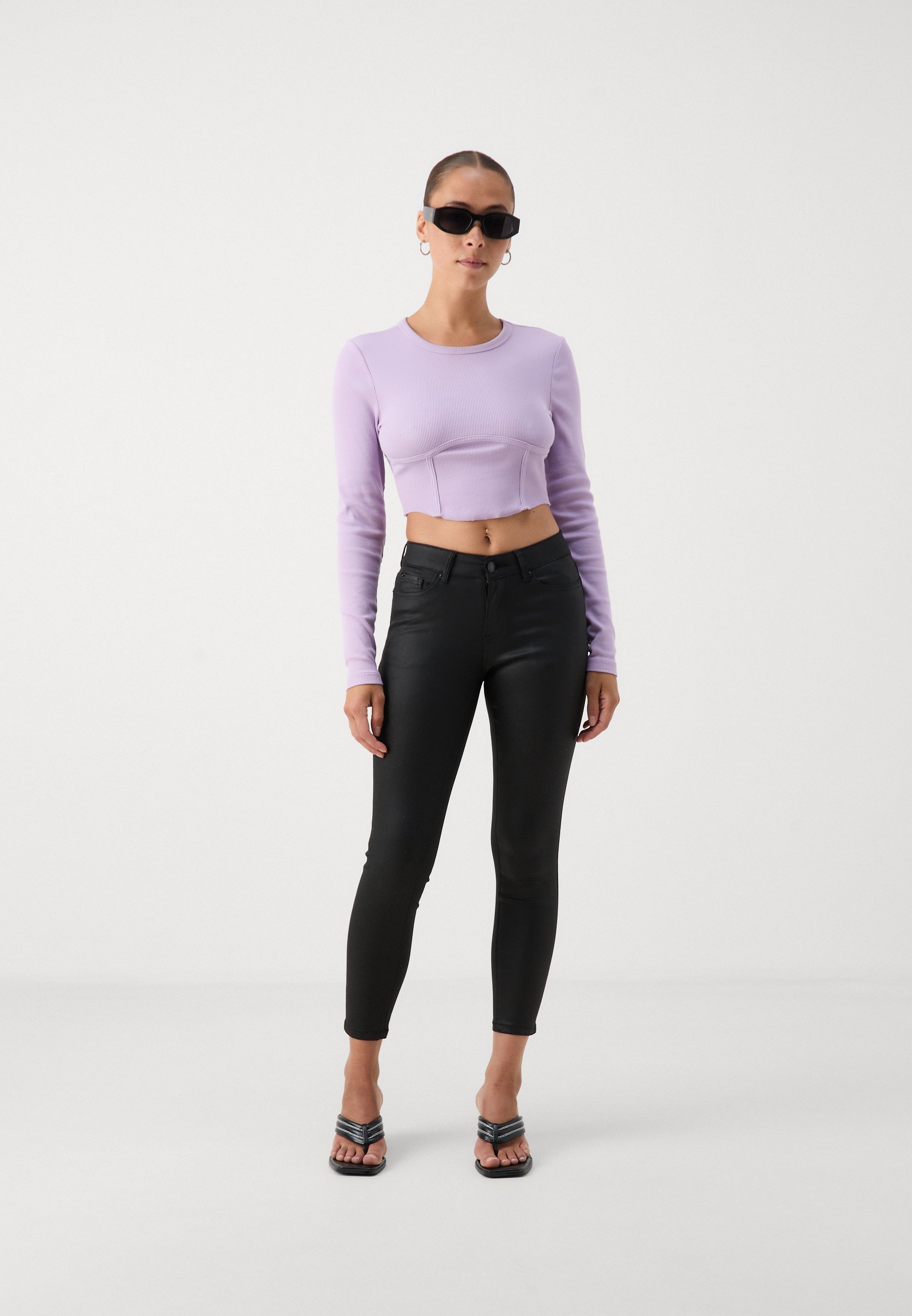 Vero Moda Petite VMFLASH SKINNY PANTS - Jeggings - zwart
