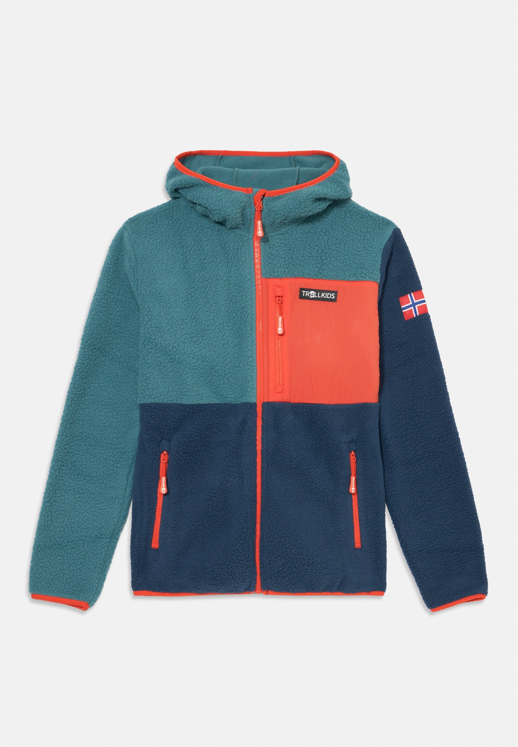 TROLLKIDS AURLANDSFJORD UNISEXE - Veste polaire - bleu orageux/bleu mystique/orange flamme