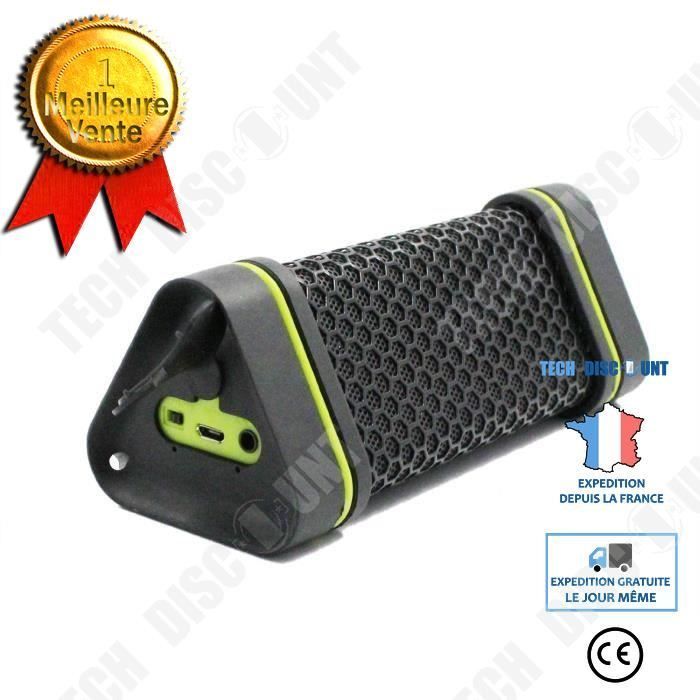 Altavoz Bluetooth portátil TD® Triangle, resistente al agua y al polvo: altavoz portátil para acampar y hacer senderismo.