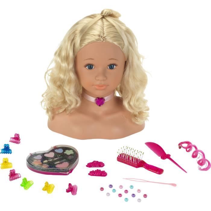 Styling- en make-uphoofd van prinses Coralie 