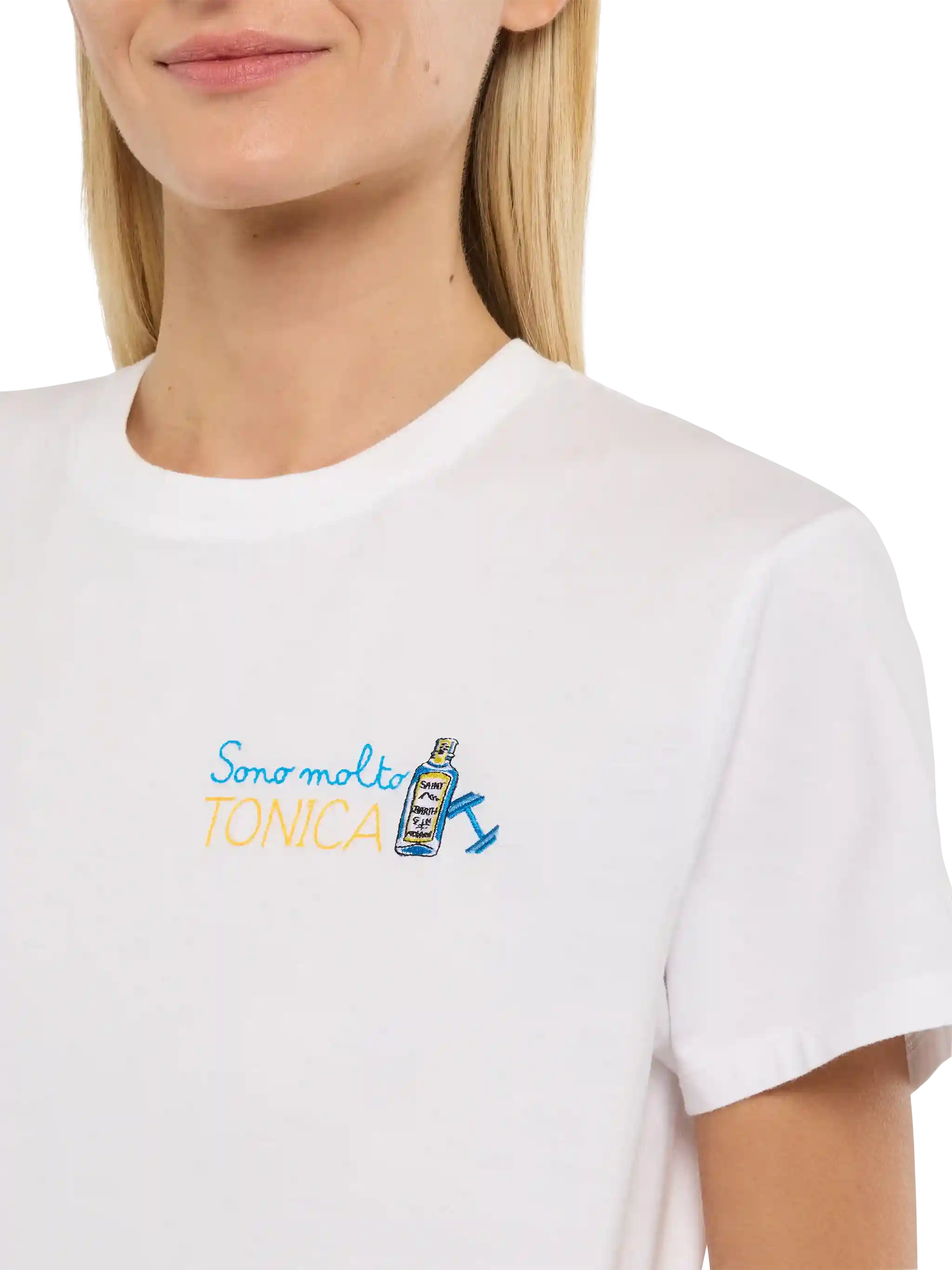 Emilie katoenen T-shirt met borduursel 