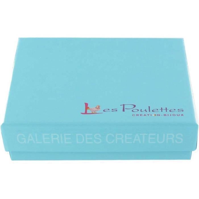 Les Poulettes Bijoux - Collier Plaqué Or Pendentif Perle de Culture - Noir