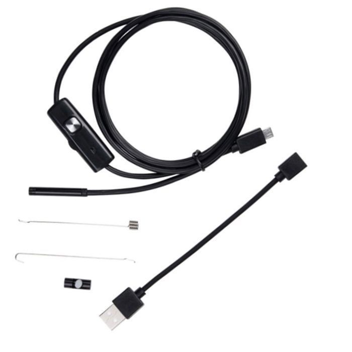 Caméra d'inspection d'endoscope étanche USB Android, caméra d'inspection de 5 mètres