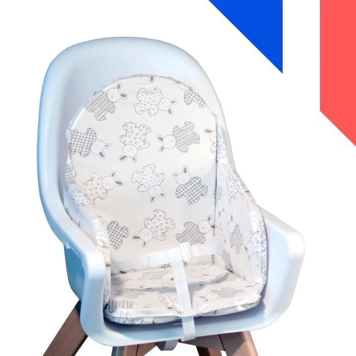 LOOPING Pute til babystol | Vanntett PVC, stropper, laget i Frankrike | Pyjamaskanin