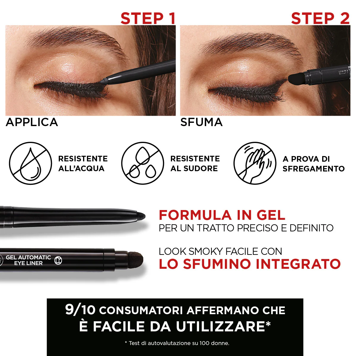 Occhi Infaillible - Grip 36H Eyeliner - Eyeliner, Ombretto crema