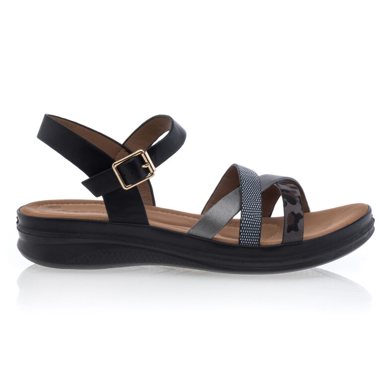 Sandali neri da donna / Scarpe aperte in punta
