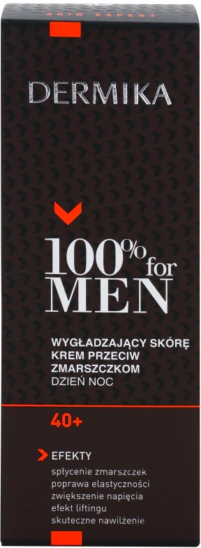 Dermika 100% vyrams skirtas raukšlių lyginamasis kremas nuo 40+