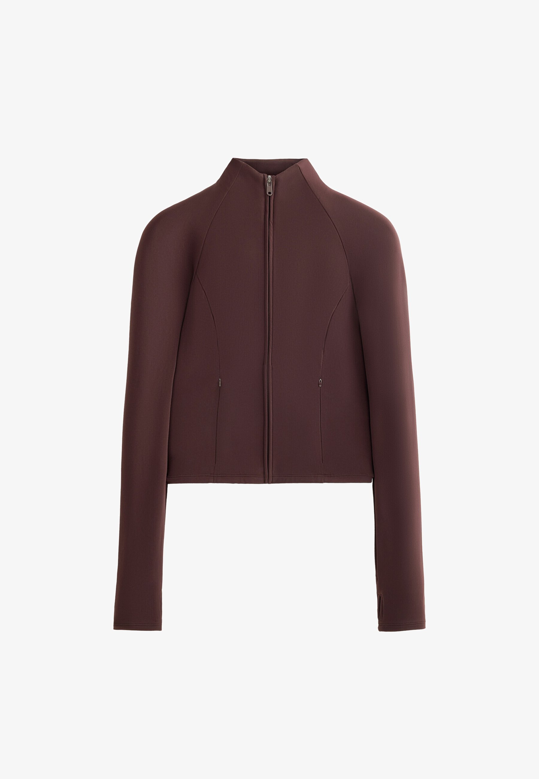 OYSHO LIGHT AND WARM CROPPED TECHNICAL - Hardloopjack - bruin