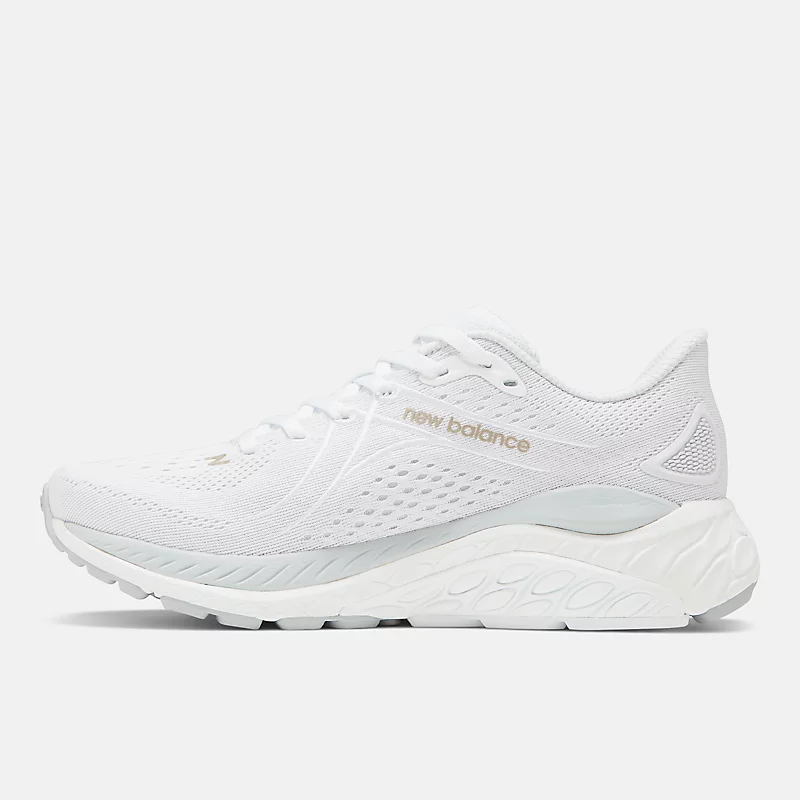 Dames Fresh Foam X 860v13 – Wit met licht aluminium en lichtgoud metallic