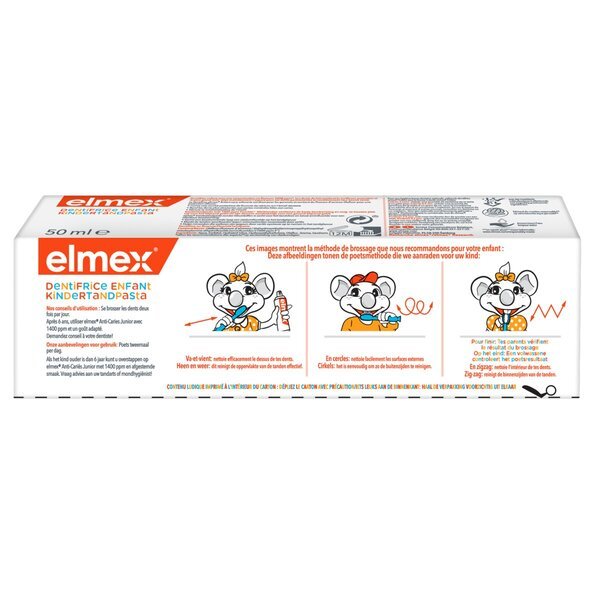 Elmex otroška zobna pasta<br>2-6 let, 50 ml