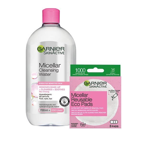 Garnier micellás víz 700ml és öko korongok szett