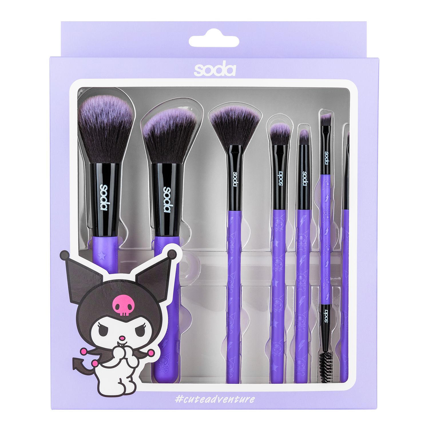Sada štetcov Hello Kitty Kuromi Sady štetcov na make-up