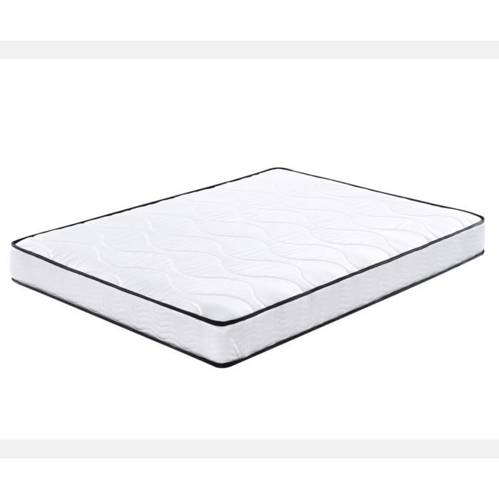 Letto matrimoniale in legno + materasso + piumone + due cuscini