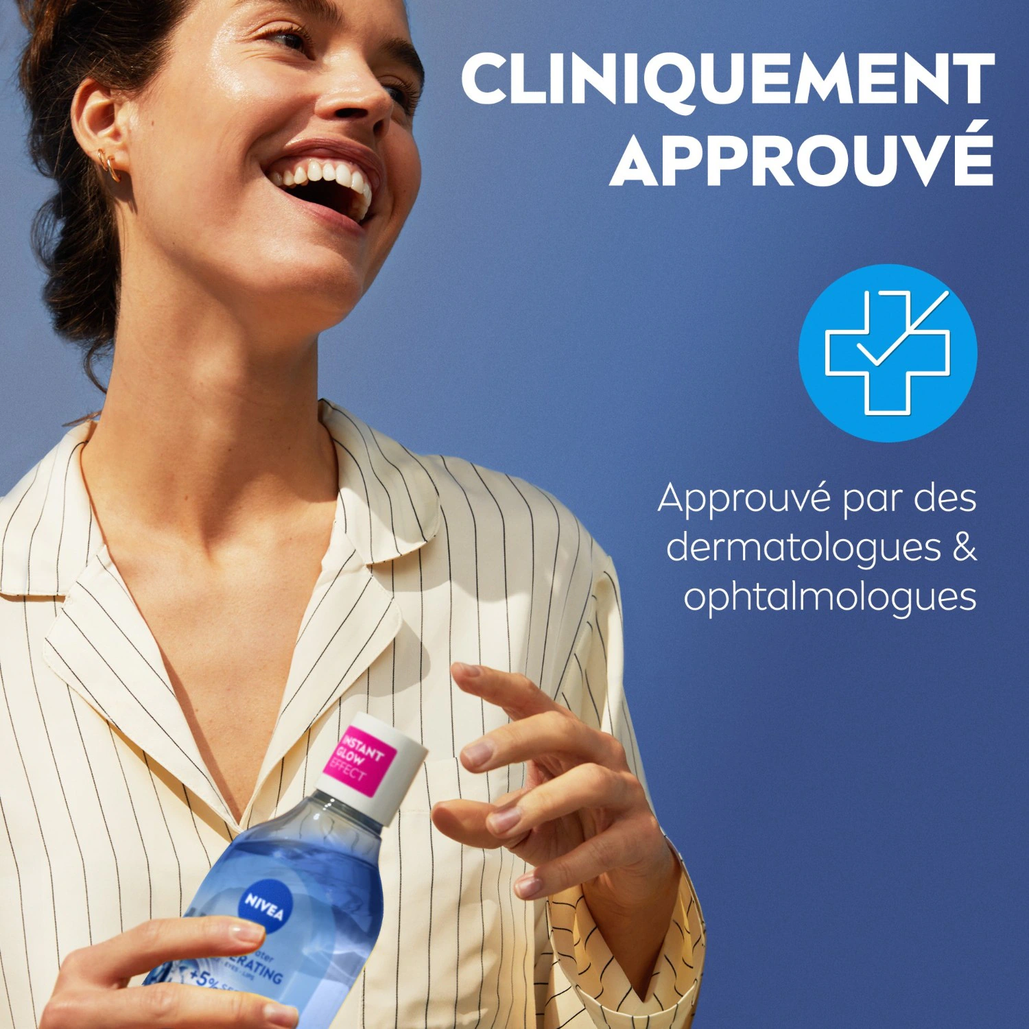 NIVEA Eau Micellaire démaquillante infusée au Sérum Panthenol