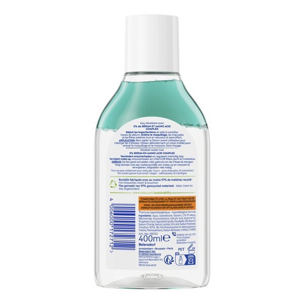NIVEA Derma Skin Clear micelarna voda<br>400 ml