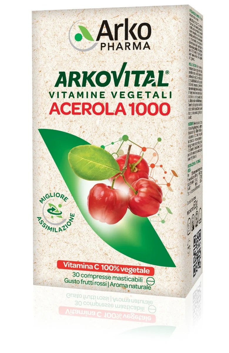 ARKOPHARMA Arkopharma Arkovital Acérola 1000 30 comprimés Vitamine C naturelle