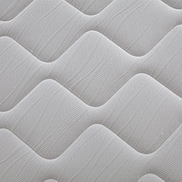 Base letto a doghe ALICA con gambe, rivestita in legno massello, colore bianco - larghezza 160 x lunghezza 200 cm
