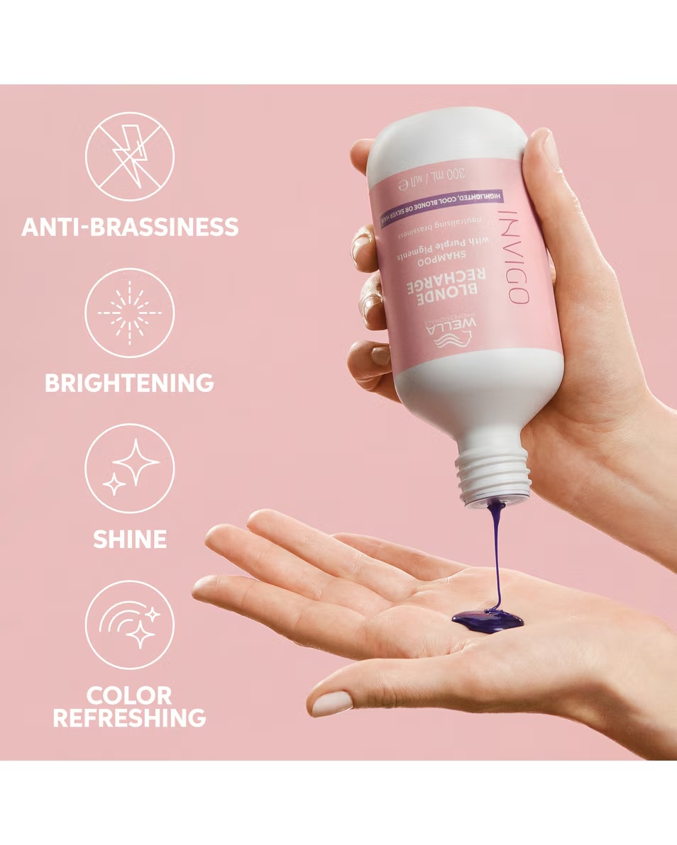 Σαμπουάν WELLA PROFESSIONALS INVIGO Blonde Recharge για ξανθά μαλλιά
