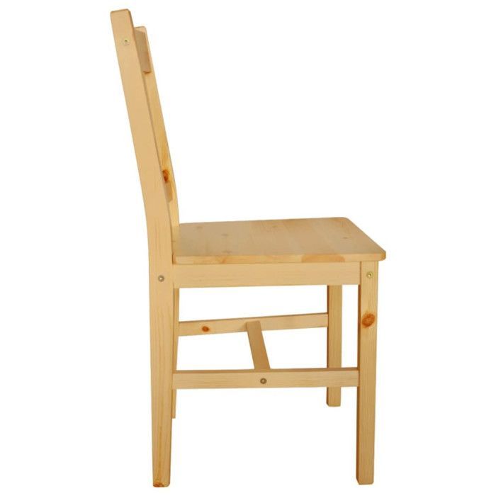 4 pcs Chaise Salle à Manger en Bois Naturel 241515