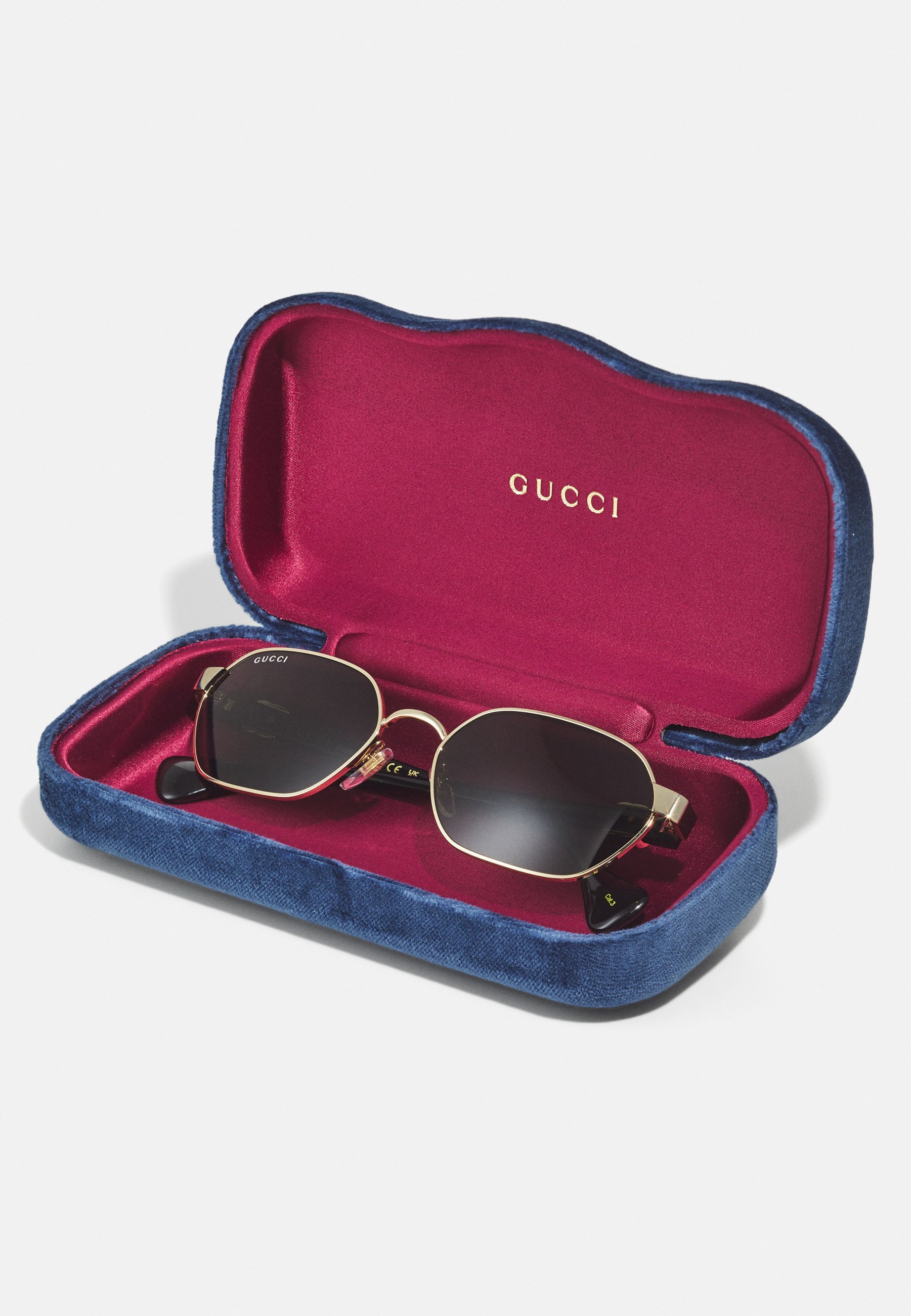 Gucci UNISEX - Zonnebril - goudkleurig/zwart/grijs