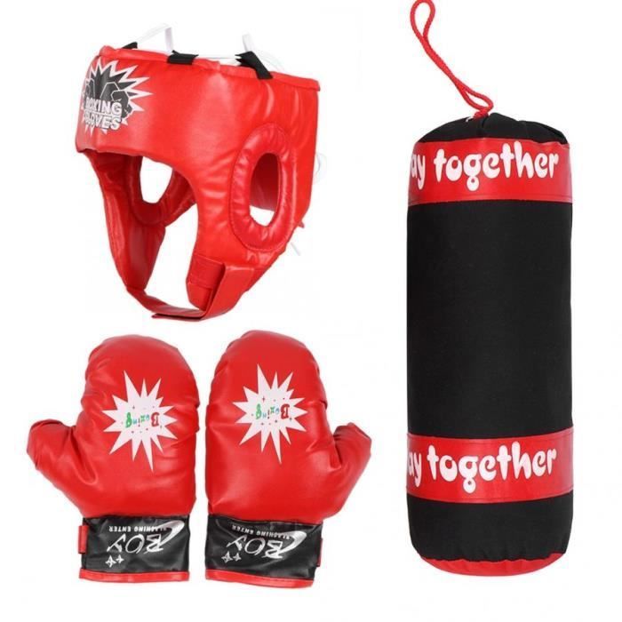 Punching bag, Children's hanging combat training boxing sandbag set with gloves and helmet, Kids Boxing Training Sport Fitness