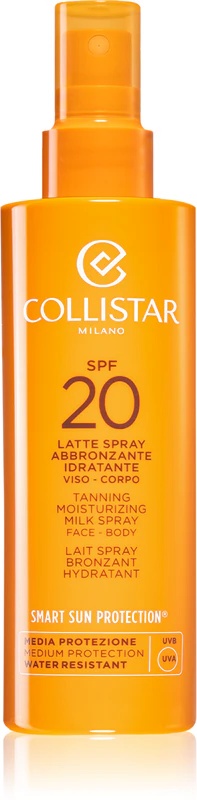 Collistar Smart Sun Protection vlažilno mleko v spreju za porjavitev SPF 20