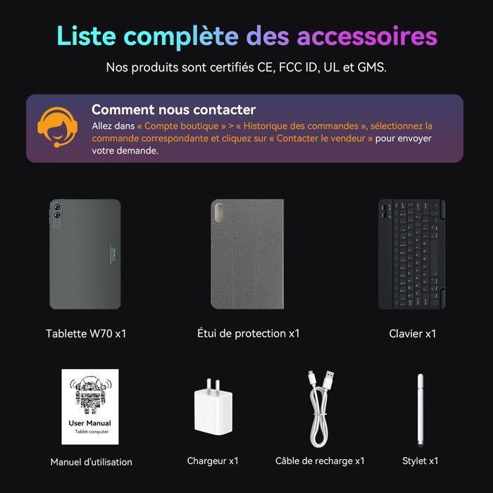 Tablette Tactile Android 16 - Écran 14