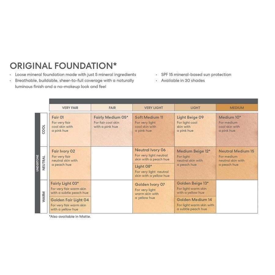 bareMinerals Foundation Original Losepuder-Foundation LSF 15 - 8 g