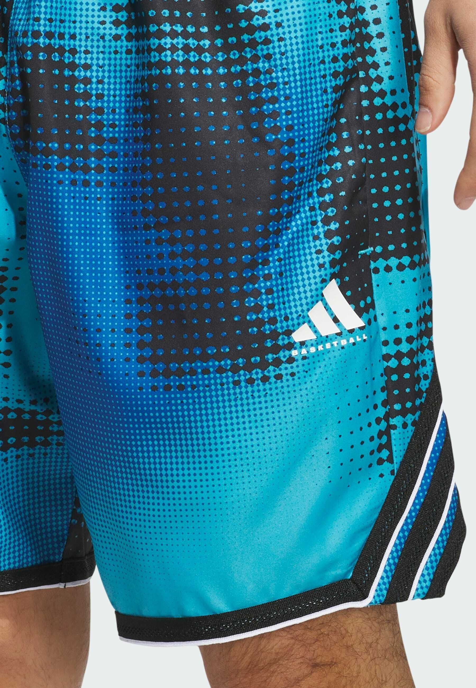 adidas Performance CRAZYLITE AOP 3 - Sportshorts - helder cyaan