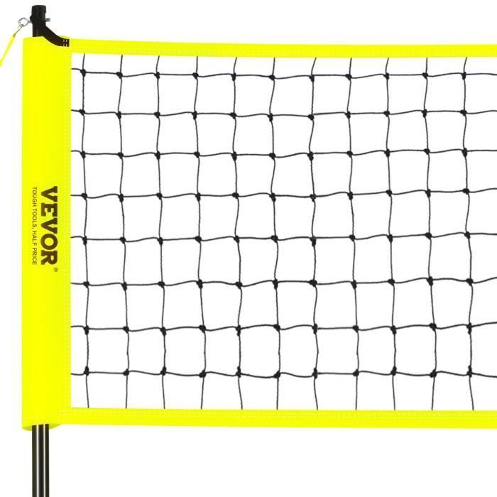Filet de Volleyball - VEVOR - Kit Professionnel de Volley-ball Kit de Volley-ball Portable Hauteur Réglable avec Sac