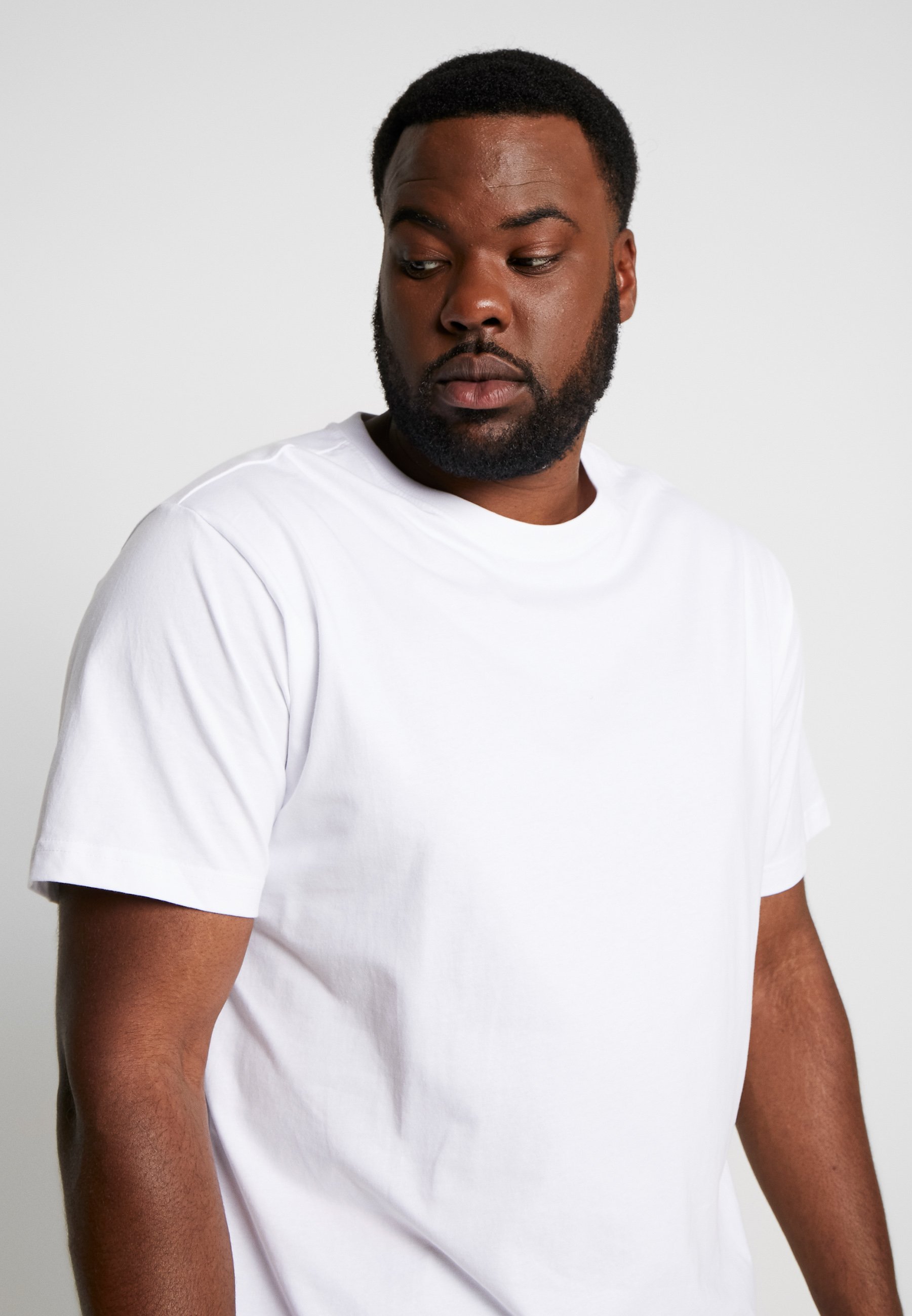 Urban Classics BASIC TEE PLUS SIZE 3 PACK - Koszulka basic - biały/biały/czarny