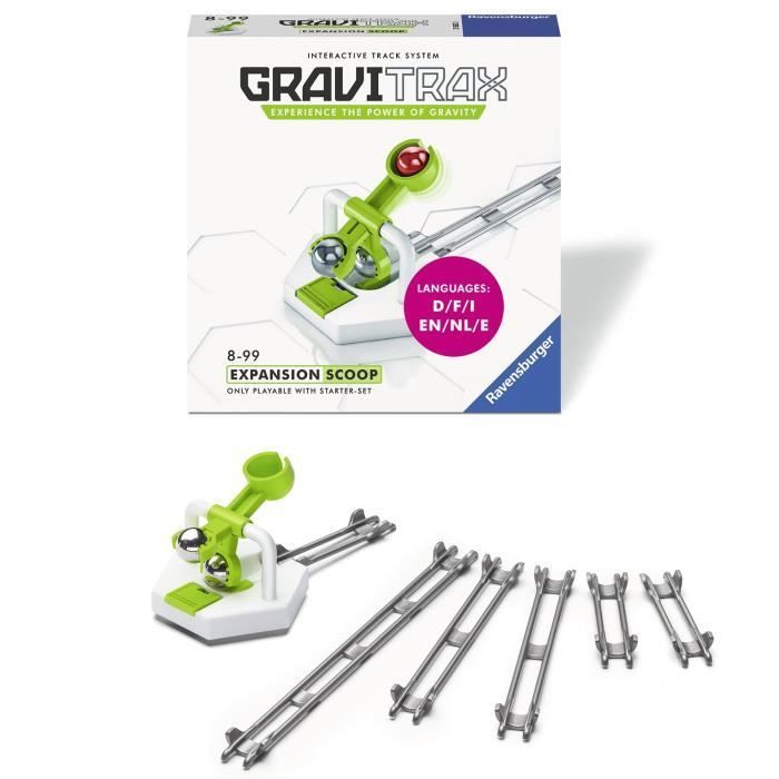 GraviTrax Bloc d'action Scoop - Ravensburger - Circuit de billes créatif STEM