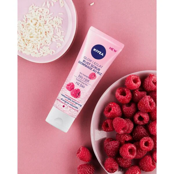 Exfoliante de arroz NIVEA Glow<br>75 ml - Piel seca y sensible