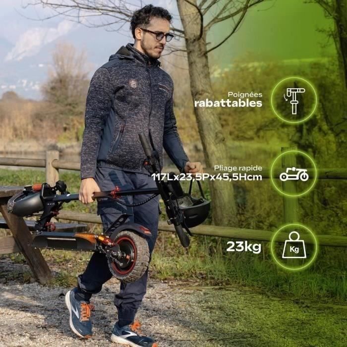 ECROSS PRO LITE 2 Monopattino elettrico pieghevole per tutti i terreni - URBANGLIDE - 10