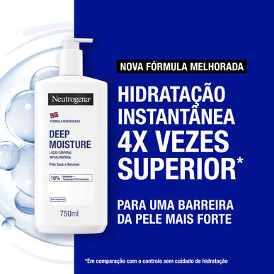 Neutrogena Deep Moisture hipoalergenski losjon za telo za suho kožo 750 ml