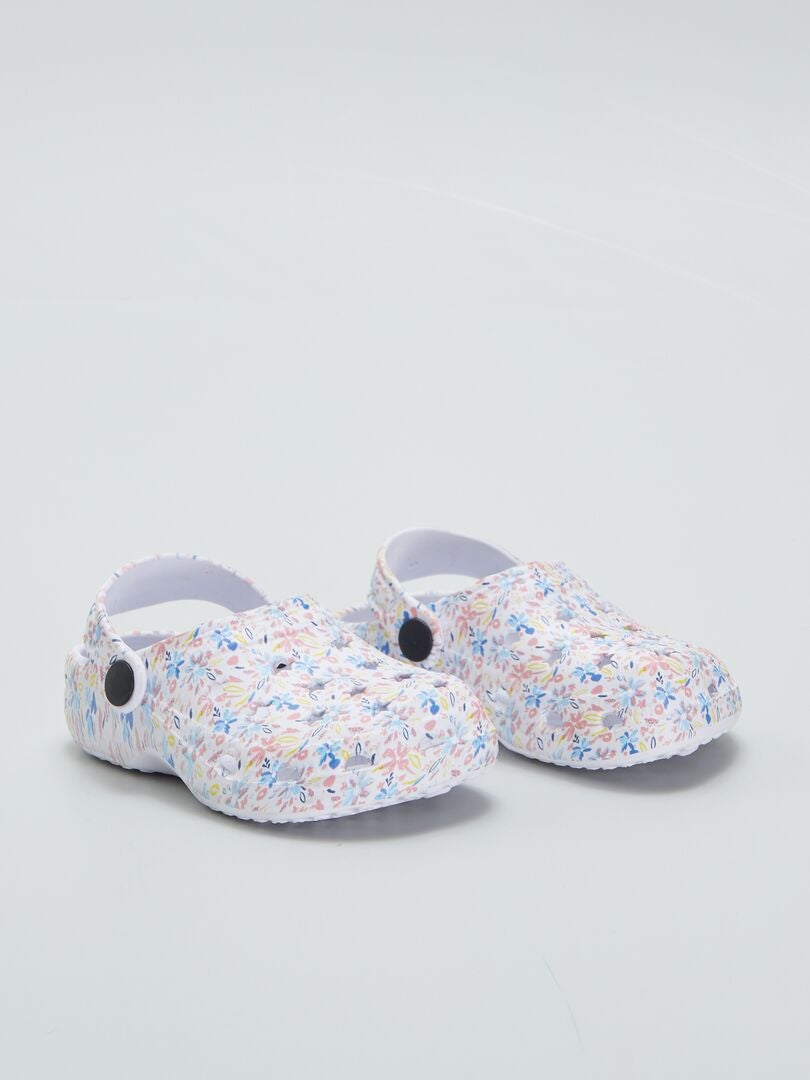 Klompen met patroon - BEIGE