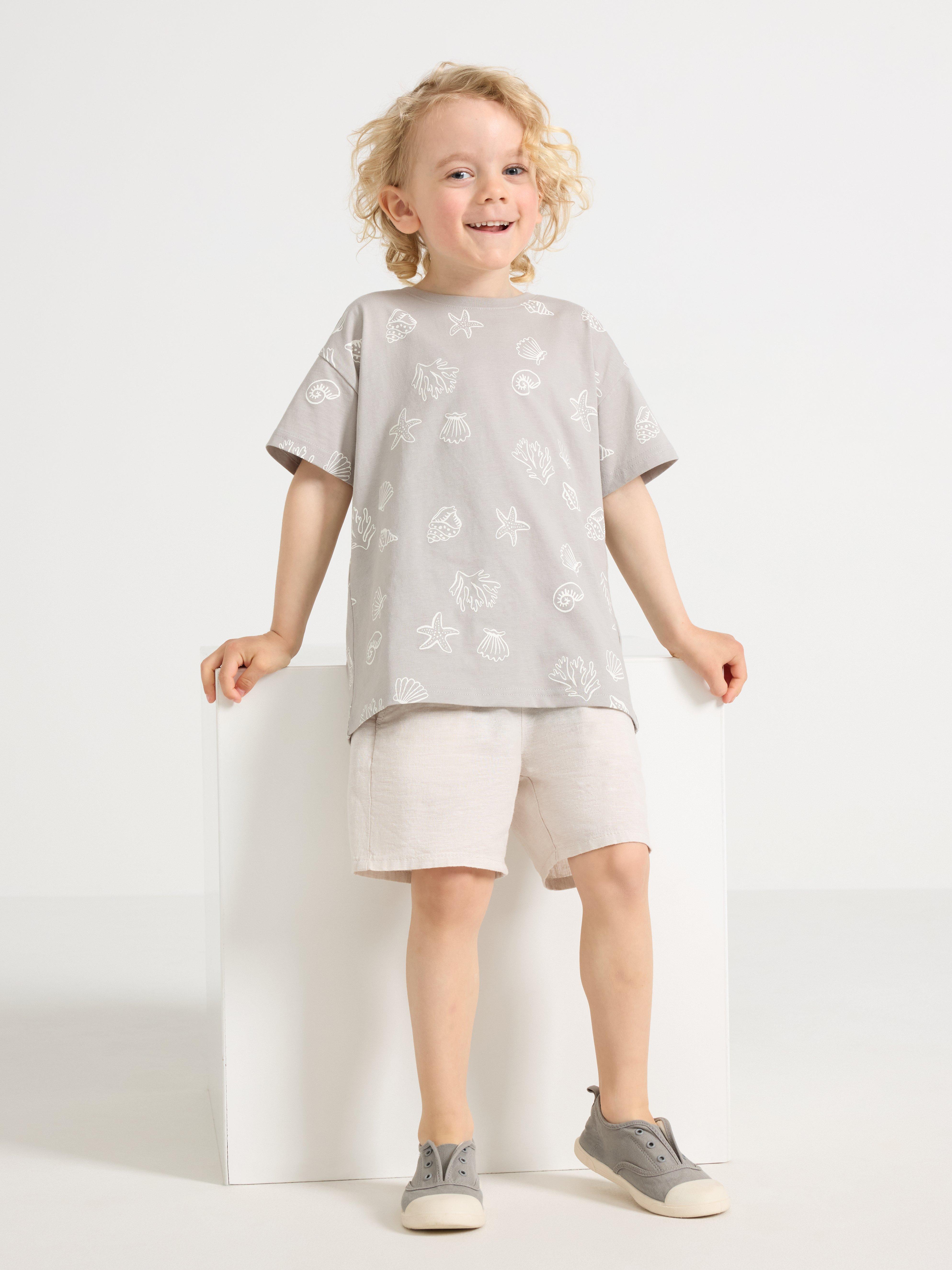 Camiseta gris claro empolvado